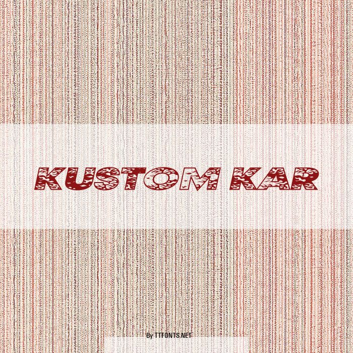 Kustom Kar example